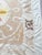 Mid-Century Modern Hand-Embroidered Neutral Tan Suzani Wall Hanging, 5' X 5'1'' For Sale - Image 3 of 9