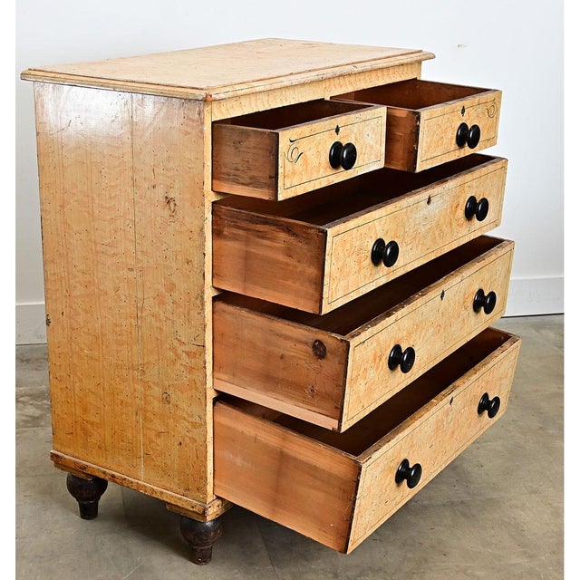 19th Century English 19th Century Chest of Drawers For Sale - Image 5 of 16