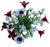 Metal Vintage French Imortelle Glass Beaded Memorial Basket Bouquet For Sale - Image 7 of 12