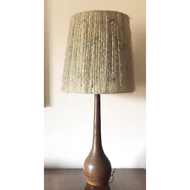 Large Mid-Century Earthenware Table Lamp, France, 1950s For Sale - Image 18 of 18