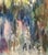 Adelaide Mckenzie Moss (1942-2026) landscape with a body of water with reflections, watercolor on paper, signed lower...