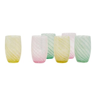 Moda Domus x Chairish Exclusive Murano Glasses, Large - Set of 6