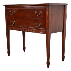 Bernhardt French Regency Louis XVI Carved Mahogany Sideboard or Buffet Server, Circa 1940s