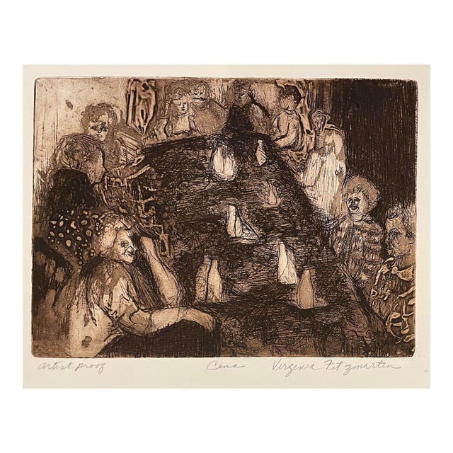 1970s Virginia Fiztmartin Cena Etching & Aquatint For Sale