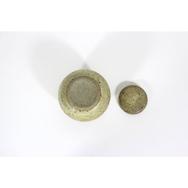 1970s 1979 Stoneware Pottery Jar For Sale - Image 5 of 6