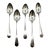 Late 18th Century Set of Five Coin Silver Tablespoons by Samuel Browne For Sale