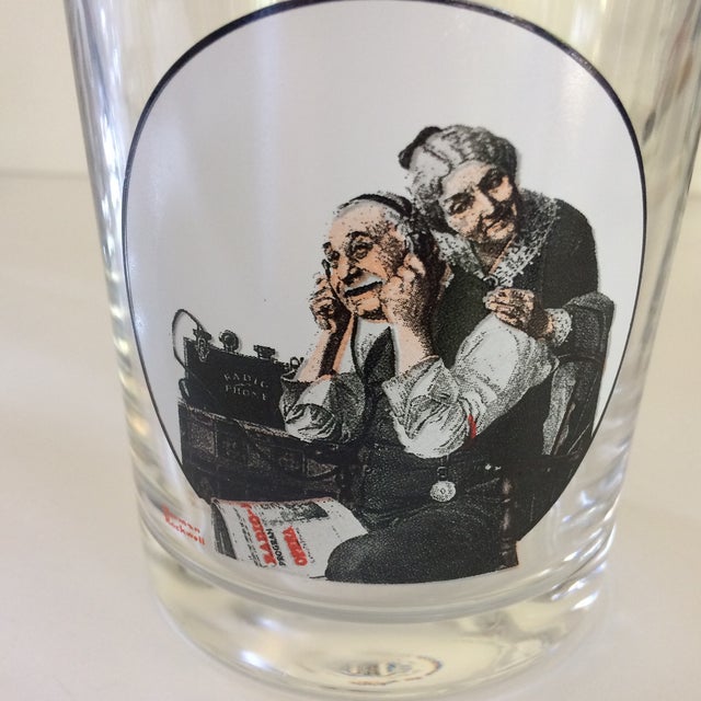 Norman Rockwell Saturday Evening Post LoBall Glasses Set of 7 Chairish