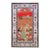 Extraordinary Ruby Red Background Color With Floral and Peacock Design Vintage Chinese Silk Rug For Sale