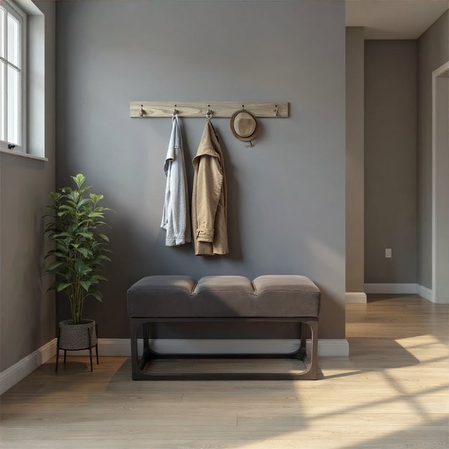 Roma Leather Bench For Sale In Chicago - Image 6 of 10