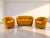 Armchairs: 88 x 80 cm, height 72 cm Sofa: 153 x 85 cm, height 70 cm