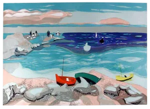 Georges Lambert, "Seaside" Lithograph