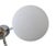 Italian Trio Polished Chrome Matte White Glass Flush Mount by Fabio Ltd For Sale - Image 3 of 6