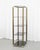 Metal Italian Brass-Finish Shelf with Grey Glass, 1970s For Sale - Image 7 of 8