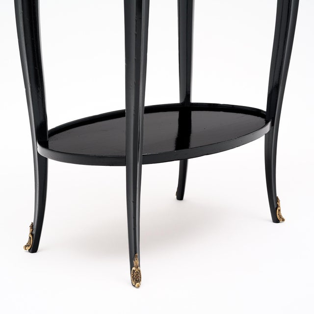 French Louis XVI Period French Oval Side Table For Sale - Image 3 of 9