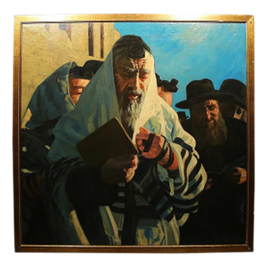 Mid 20th Century Jewish Men Gathered - Isidor Kaufmann
