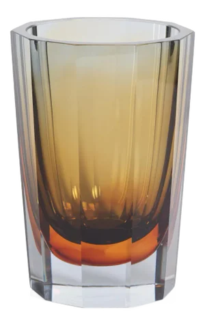 Combin Amber & Smoke Tonal Glass Vase, Small
