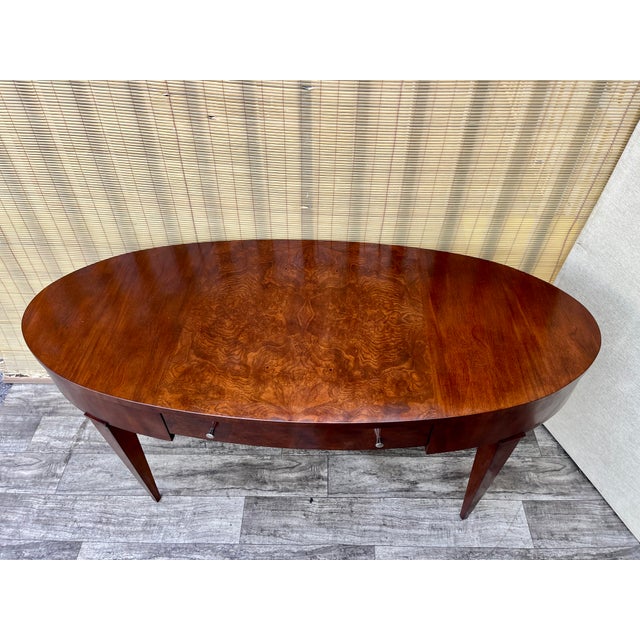 Wood Late 20th Century Inlaid Writing Desk by Hickory & White Furniture. For Sale - Image 7 of 17