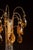 Hollywood Regency 1970s Hollywood Regency Amber Glass Waterfall Table Lamp For Sale - Image 3 of 7