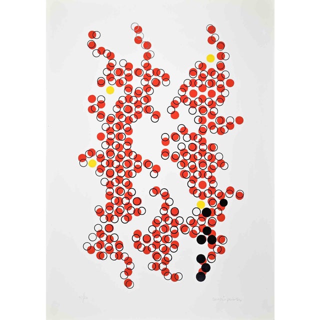 Mario Padovan, Disconnected Circles, Screen Print, 1970s For Sale
