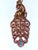 Traditional Bochic "Orient" Natural Ruby & Sapphire Peacock Brooch/Pendant 18K Gold&Silver For Sale - Image 3 of 18