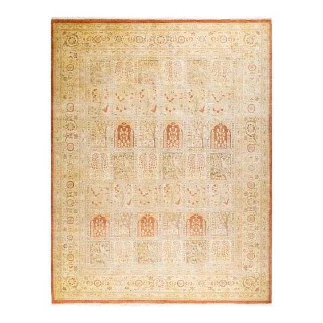 Brown Mogul, One-of-a-Kind Hand-Knotted Area Rug in Brown, 8' 2" x 10' 7" For Sale - Image 8 of 8