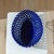 Vintage Italian Cobalt Blue Woven Ceramic Centerpiece Basket - 12.5" For Sale In Sacramento - Image 6 of 7