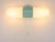 Wilhelm Wagenfeld Bauhaus Turquoise Double Sconce Wall Light, Germany, 1950s For Sale - Image 4 of 17