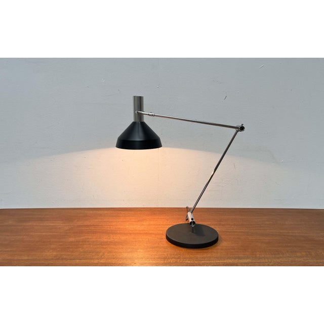 1950s Mid-Century Modern Swiss Type 60 Minimalist Table Lamp by Rosemarie and Rico Baltensweiler for Baltensweiler, 1960s For Sale - Image 5 of 18
