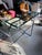 Post Modern Steel and Glass French 1950s Console Table For Sale In Atlanta - Image 6 of 6