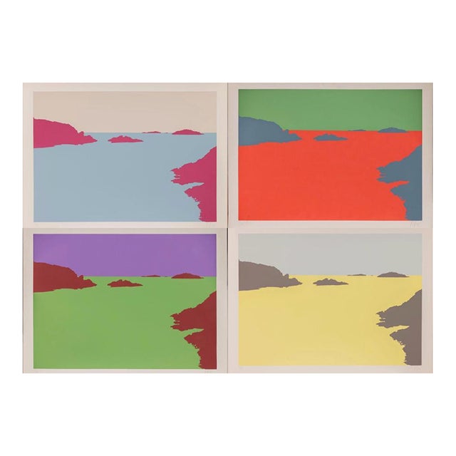 América Sánchez “Ithaca” Portfolio – Set of 4 Signed Original Silkscreens in Variant Colorways, Spanish Modern Graphic Design, C. 1970s For Sale