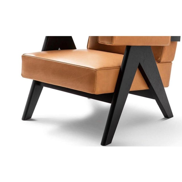 Wood Capitol Complex Armchair by Pierre Jeanneret for Cassina For Sale - Image 7 of 11