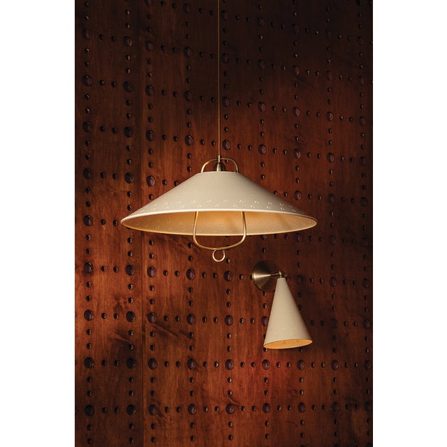 Hudson Valley Lighting Pawley 7 in. 1 Light Wall Sconce in Historic Bronze and Soft Sand Finish For Sale - Image 9 of 11