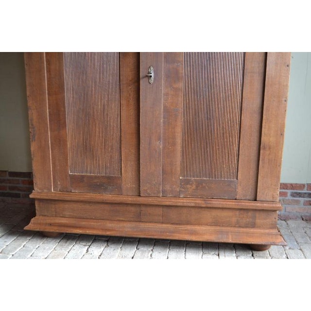 Antique German Oak Cabinet For Sale - Image 4 of 10