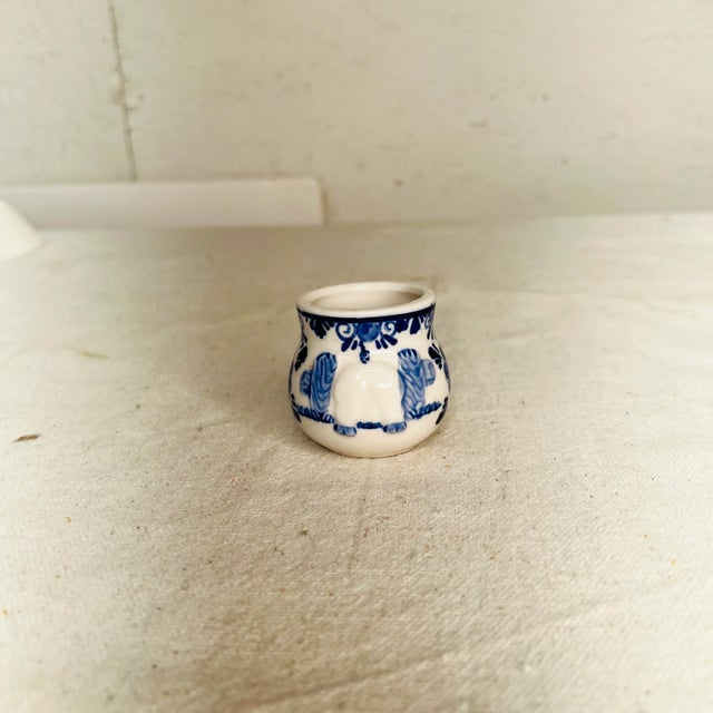 Late 20th Century Delft Blue Toothpick Holder For Sale - Image 5 of 6