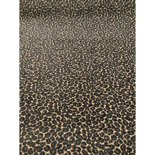 Kravet Modern Navy Blue and Gray Chenille Leopard Print 35669.505 Designer Fabric - 8 Yards For Sale