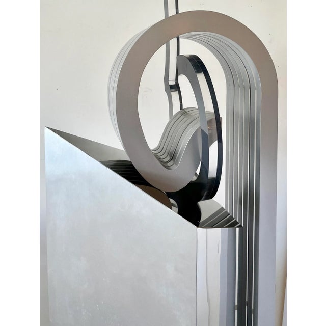 Postmodern Tower Sculpture From 80's For Sale - Image 11 of 13