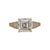 This stunning Asscher cut ring features a brilliant 3Ct 8mm lab-grown diamond accented by sparkling side stones for...