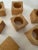 Wood Mid-Century Wooden Block Napkin Rings - Set of 12 For Sale - Image 7 of 10