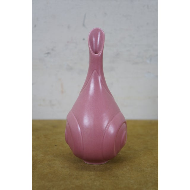 2010s 2015 Rookwood Pottery Pink Swirl Art Deco Bud Vase 10106-D MMXV 6" For Sale - Image 5 of 11