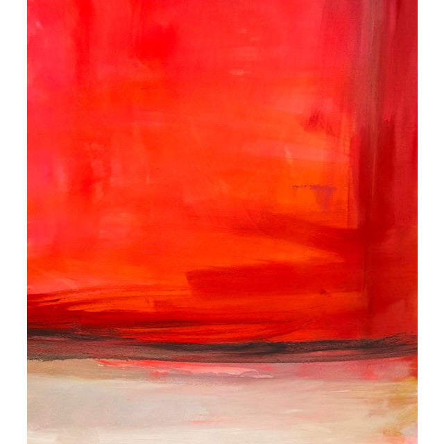 Trixie Pitts “Contemplating Rothko by Trixie Pitts Extra-Large Minimalist Expressionist Oil Painting For Sale - Image 4 of 12