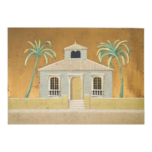 Screen Print of Gulf Coast House by Artist Jacques Lamy