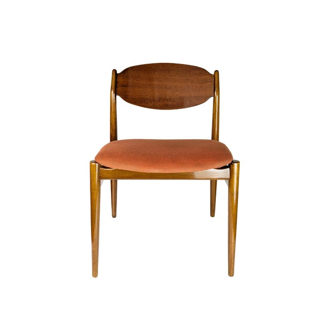 Wood Teak and Fabric Dining Chairs by Leonardo Fiori for Isa Bergamo, 1960s, Set of 5 For Sale - Image 7 of 18