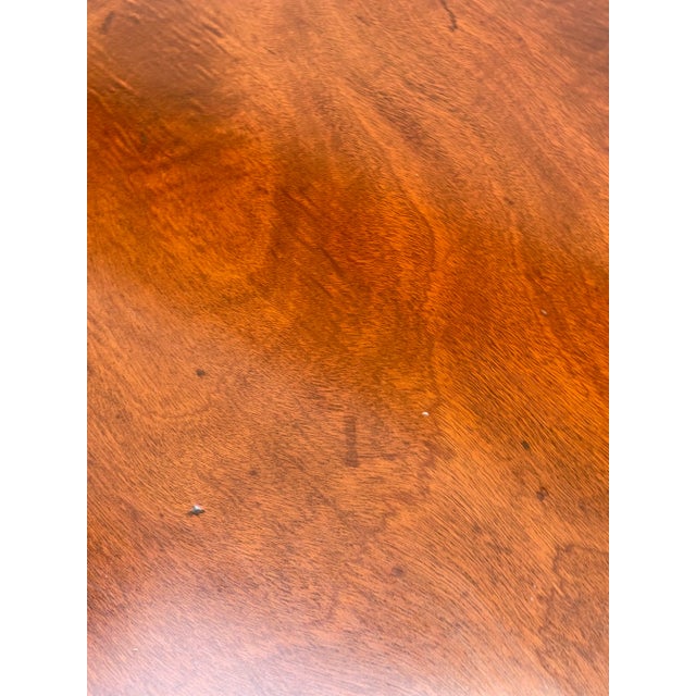 Wood 19th C. Sheraton Drop Leaf Table on Casters For Sale - Image 7 of 11