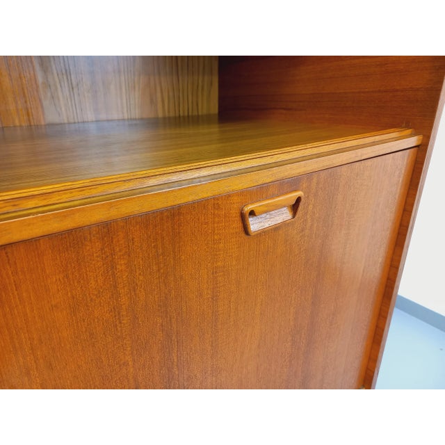 Vintage Scandinavian Style Teak Secretaire Cabinet, 1960s For Sale - Image 9 of 17