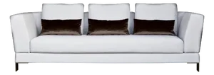Acquabella Three Seater Beech Wood and Bronze Feet Sofa by Casa Casati