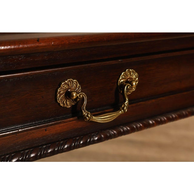 Henredon Rittenhouse Square Collection Chippendale Style Mahogany Expandable Dining Table For Sale - Image 14 of 18