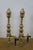 Early 20th Century Antique Georgian Colonial Revival Brass Beehive Fire Dog Andirons - a Pair For Sale - Image 5 of 14