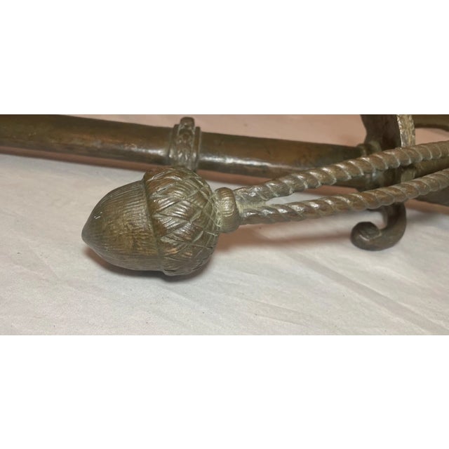 Large Antique Solid Bronze American Eagle Sword Military Sculpture Wall Statue For Sale - Image 14 of 18