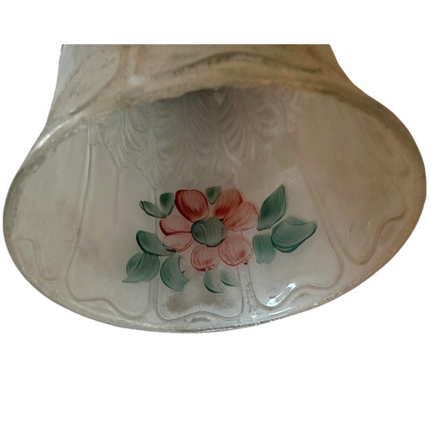 This charming flushmount would look great in a small entryway, reading nook, powder room or butlers pantry. Reverse hand...