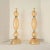 Pair of large mid-century modern Murano lamps, Vistosi style, Italy 1980s. The table or desk lamps have a neoclassical to...
